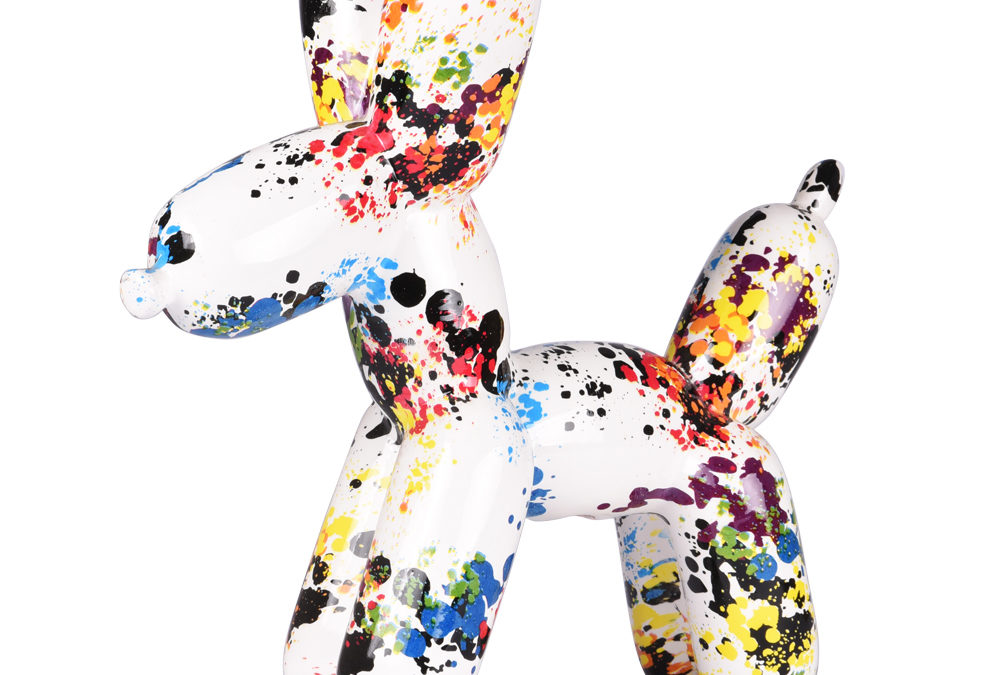 statuette chien ballons brico M Astaffort